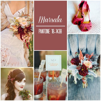 color marsala tendencias en bodas 2015 indigo bodas y eventos