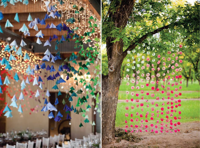 cortinas de flores para bodas