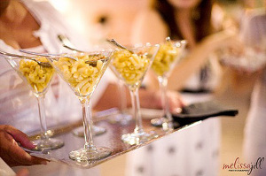 decoracion de bodas con copas de martini la caleñita