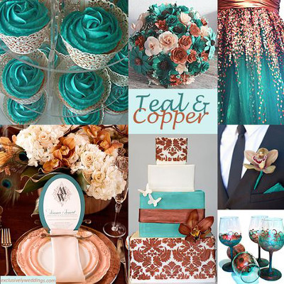 tematica de cobre tendencias en bodas 2015