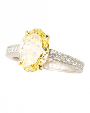 tendencia en anillos de compromiso 2013 diamantes amarillos fabrijoyas