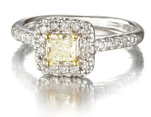 tendencia en anillos de compromiso diamantes amarillos fabrijoyas