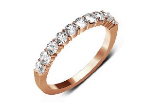 tendencia en bodas 2013 anillos de compromiso y de boda de oro color rosa