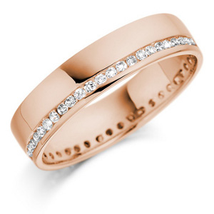 tendencia en bodas 2013 anillos de compromiso y de boda de oro color rosa