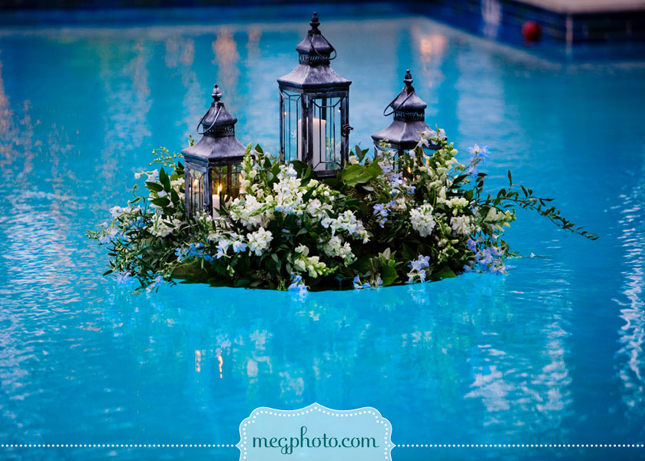 decoraciones de piscinas para bodas