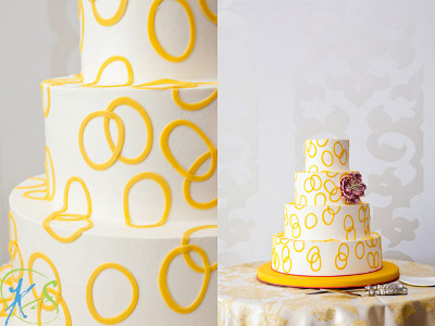 tortas para bodas diseños geometricos