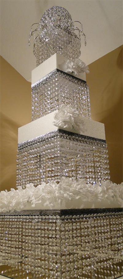 bases de tortas para bodas con cristales la caleñita