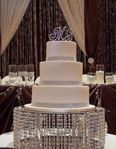 bases de tortas para bodas con cristales la caleñita