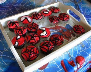 cupcakes fiesta hombre araña