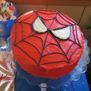 torta hombre araña