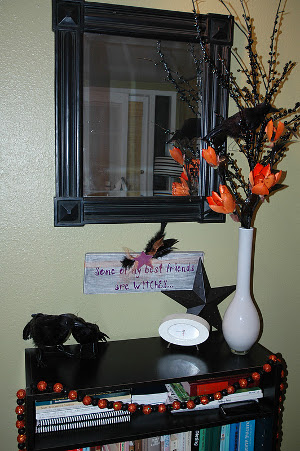 decoracion de halloween con cuervos