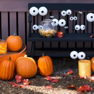 globos oculares de halloween