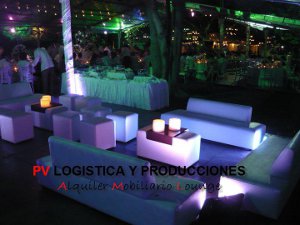 muebles lounge para fiestas y eventos pv logistica cali