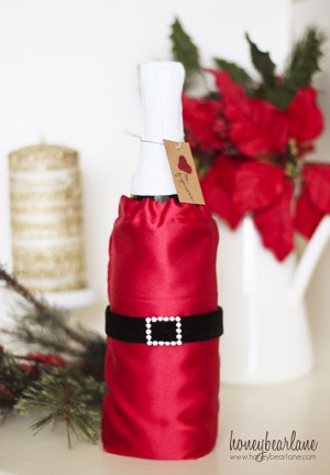 decoraciones de navidad con cinturon de santa
