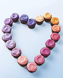 cupcakes de amor y amistad