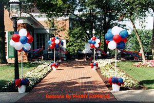 decoraciones de entradas en exteriores con globos Mercadolibre