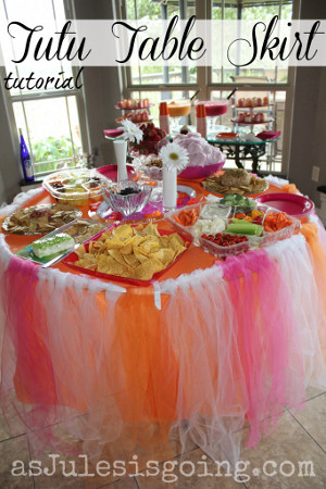 decoracion de mesas con faldas de tutu Mercadolibre