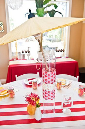 centros de mesa con sombrillas para fiestas y eventos la caleñita cali