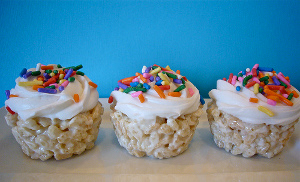 cupcakes de arroz krispy
