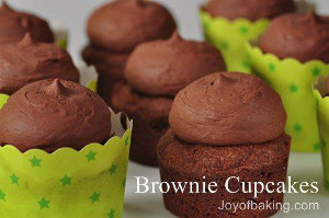 cupcakes de brownie