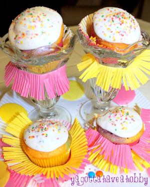 cupcakes piñata rellenos de caramelos